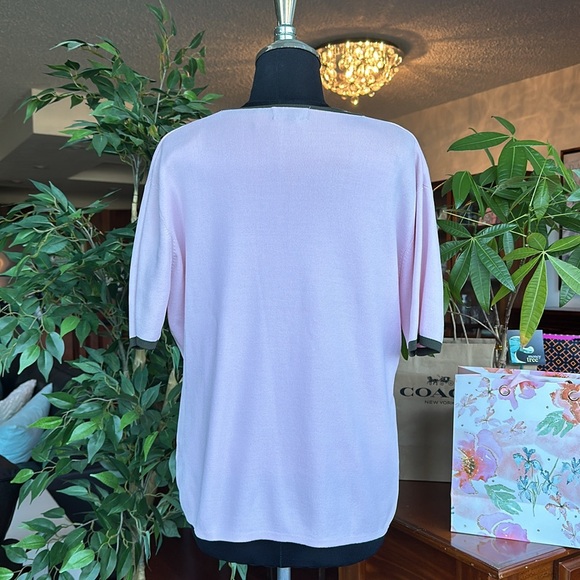 Vintage Size Medium pink twinset cardigan with matching tank top - Picture 3 of 15